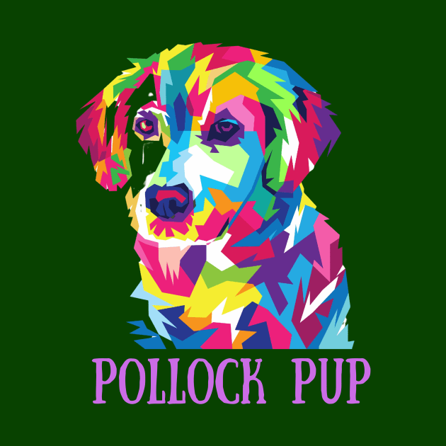 Pollock Pup by Artsy Y'all