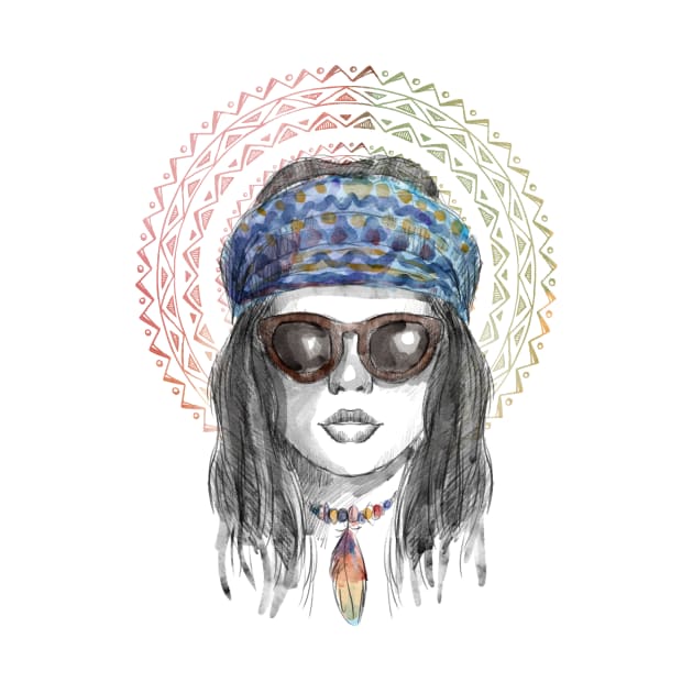 Indigenous Girl Artwork by Utopia Shop