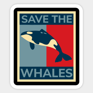 Vintage Save The Whales Stickers for Sale