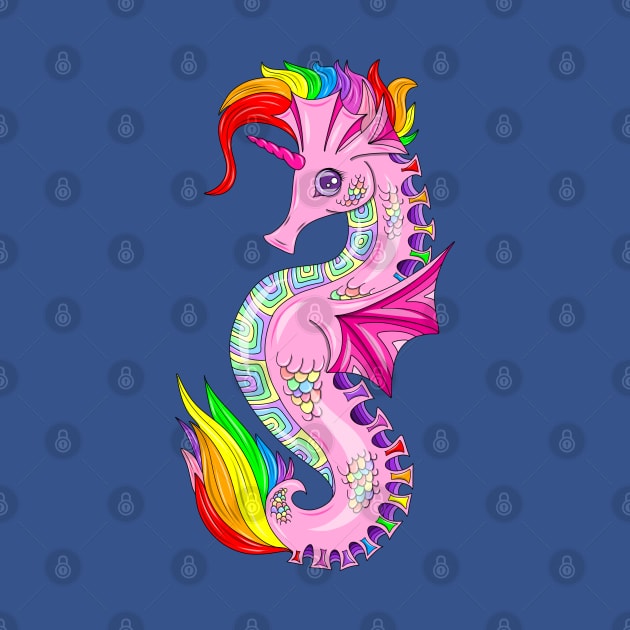 Unicorn Seahorse by MelanieJeyakkumar