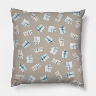 Trendy Pastel Xmas Pattern Winter Snow Christmas Pillow