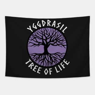 tree of life Yggdrasil Purple Valhalla Vikings Tapestry