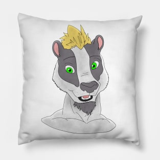 Anthro badger face Pillow