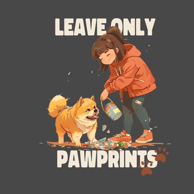 Leave Only Pawprints by Tater's Trove