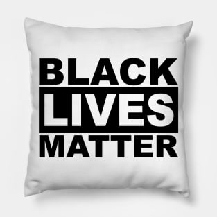 Black Lives Matter Logo (Black) Pillow