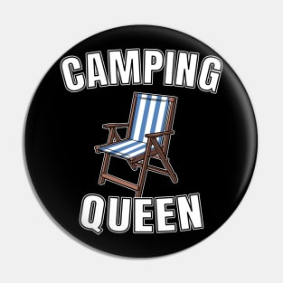 Funny Camper Camping Queen Hiking Outdoor Gift Pin