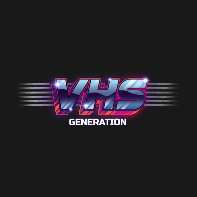 VHS Generation T-Shirt Retro 80s Style by ismailhawk