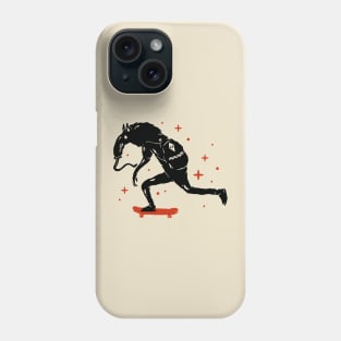 Skateboard, Anteater Skater, Anteater Skateboarding Phone Case