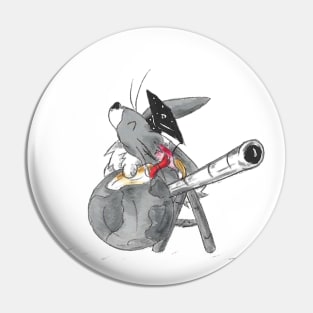 Moon Rabbit Grad Pin