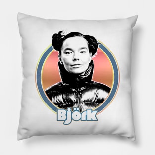 / Björk / Retro Style Fan Art Design Pillow