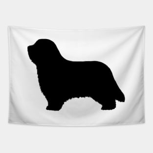 Bearded Collie Silhouette Tapestry