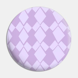 Geometric Diamonds Design (Lilac) Pin