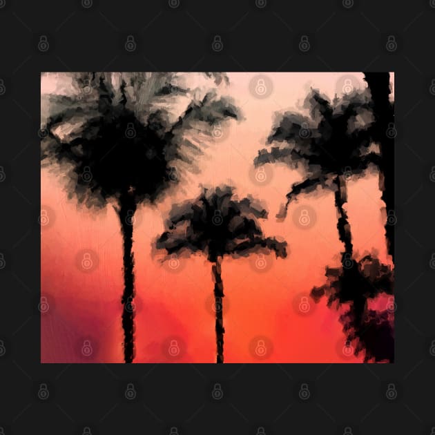 Silhouettes of Coconut trees by DigitPaint