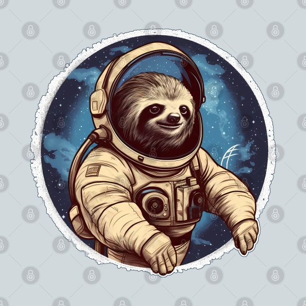 Sloth Astronaut by Czajnikolandia