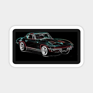 Classic Stingray Sports Car Magnet