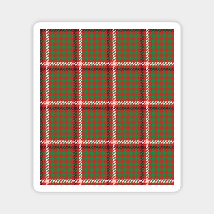 Christmas plaid-check-tartan pattern Magnet