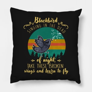 Blackbird Pillow