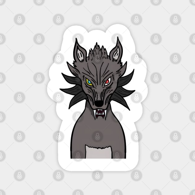 BussyWolves gray wolf Magnet by micho2591