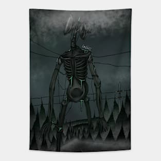 Siren Head Cryptid Art Tapestry