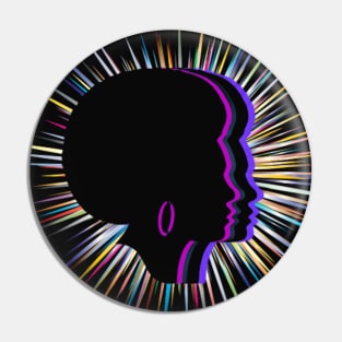 Retro Afro Pin