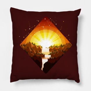 Autumn Waterfall Pillow