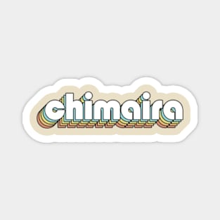 Chimaira - Retro Rainbow Typography Faded Style Magnet