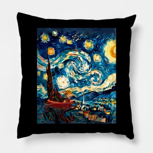 Calvin and Hobbes Stary Night Animal Antics Pillow