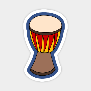 Red and Yellow Djembe Magnet