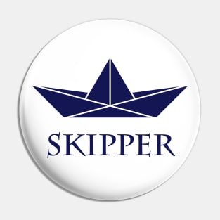 Skipper (Sea Captain / Paper Boat / Paper Ship / Navy) Pin