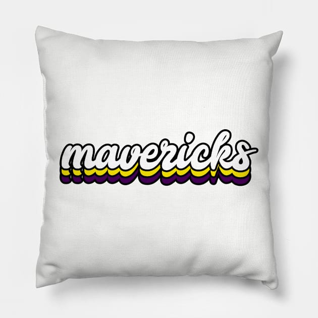 Mavericks - Minnesota State University Pillow by Josh Wuflestad