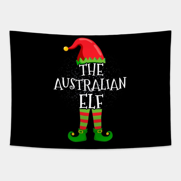 Australian Elf Family Matching Christmas Group Funny Gift Tapestry by silvercoin