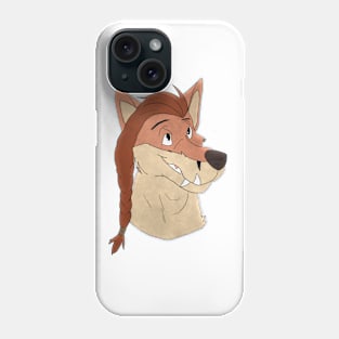 Anthro fox face Phone Case