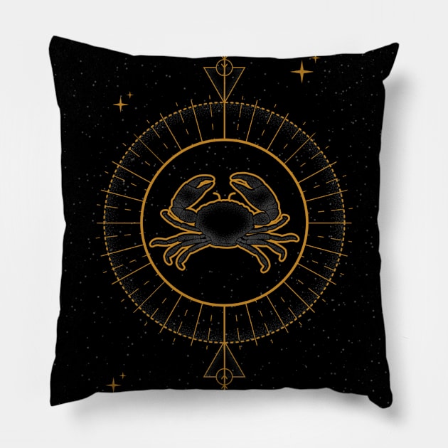 Cancer | Astrology Zodiac Sign Design Pillow by The Witch's Life