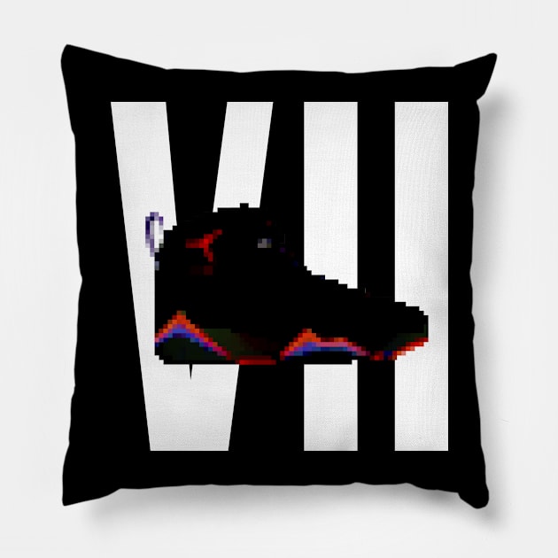 AJ 7 Pillow by Buff Geeks Art