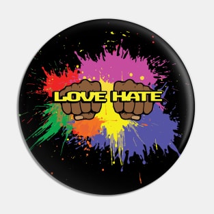 Love Hate Rings Pin