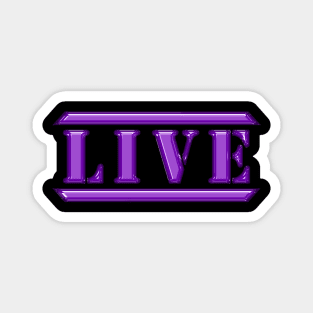 Live Purple Magnet