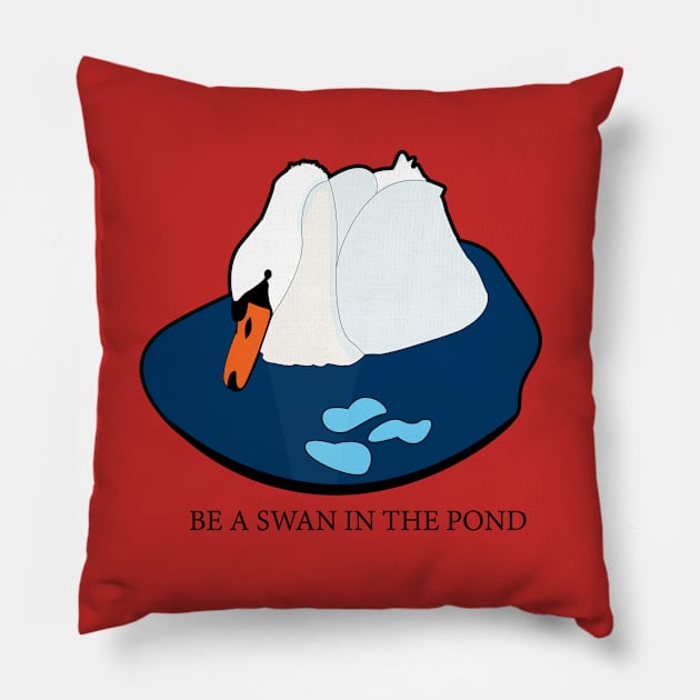 Swan Pillow by momomoma