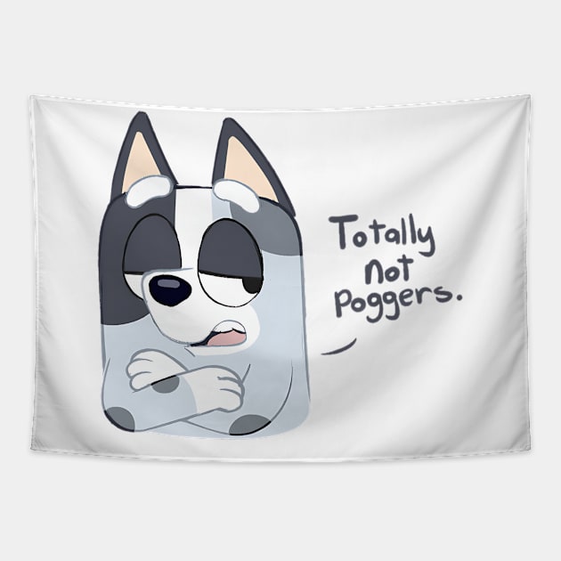 Muffin Totally Not Poggers Tapestry by ExpresYourself