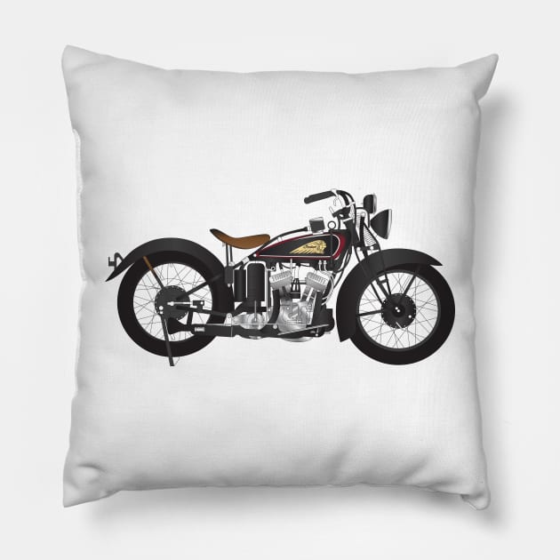 Indian Scout Pillow by kindacoolbutnotreally