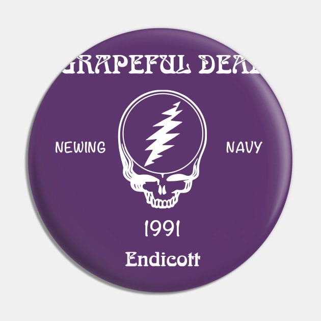 Newing Navy '91 - Endicott - Grapeful Dead Pin by dtummine