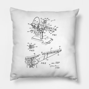 Operating Table Vintage Patent Drawing Pillow