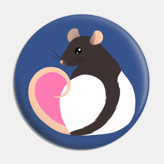 Heart Rat Pin by Starling