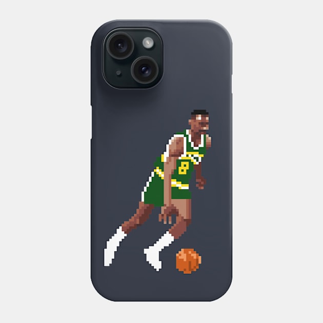 Eddie Johnson Pixel Dribble Phone Case by qiangdade