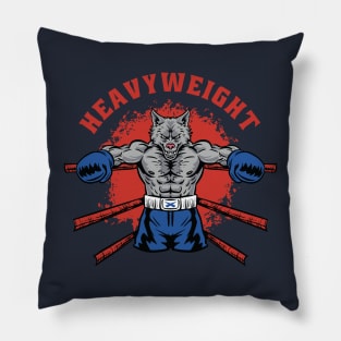 Heavy Weight Boxing Wolf Pillow