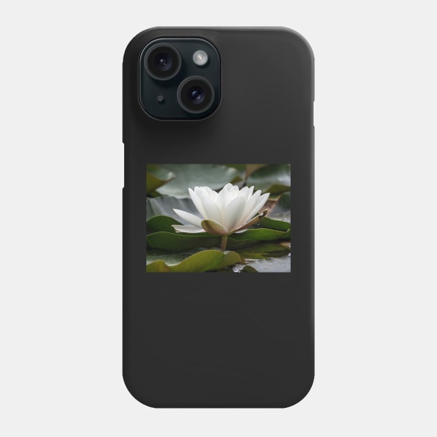 White Water Lily Phone Case by algill