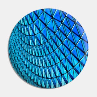 Blue steel glass roof in full framed pattern Pin