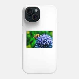 Bee On Small Globe Thistle 2 Phone Case