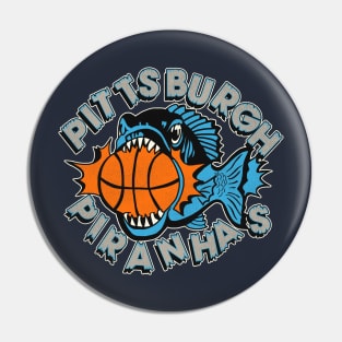 Defunct Pittsburgh Piranhas Basketball Team Pin