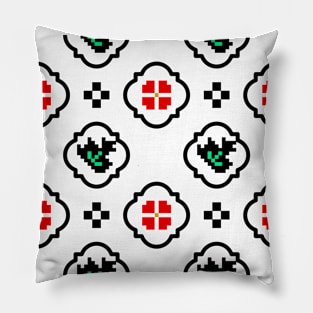 Folk quatrefoil Pillow