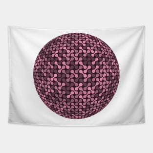 Metaballs Pattern Sphere (Rose Gold) Tapestry